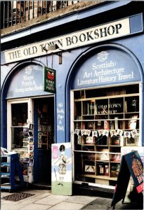 Old Town Bookshop Edinburgh Postcard Scottish maps books prints