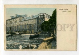 3147120 SIERRA LEONE Freetown wharf Vintage undivided postcard