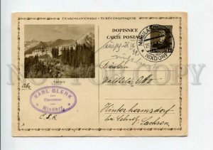 3114488 Czechoslovakia TATRY Tatras POSTAL stationery 1935 RPPC