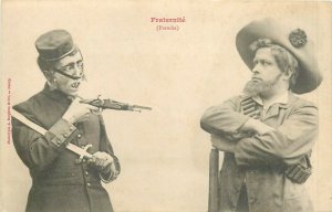Boer war parody postcard - Fraternity 