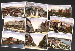 Set of 10 vintage postcards Hungary Budapest