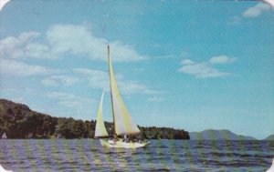 Sailing On Lake George New York 1951