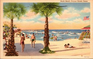 Texas Corpus Christi North Beach 1948 Curteich