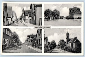 Mörfelden-Walldorf Hesse Germany Postcard Walldorf/Hessen Multiview c1930's