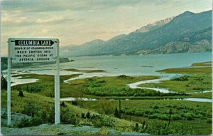 Columbia Lake near Radium and Fairmont BC c1965 Vintage Postcard F77