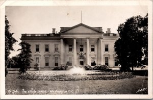 USA The White House Washington DC Vintage RPPC C030