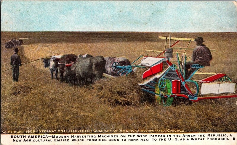 International Harvester, in Argentina, South America Vintage Postcard K49