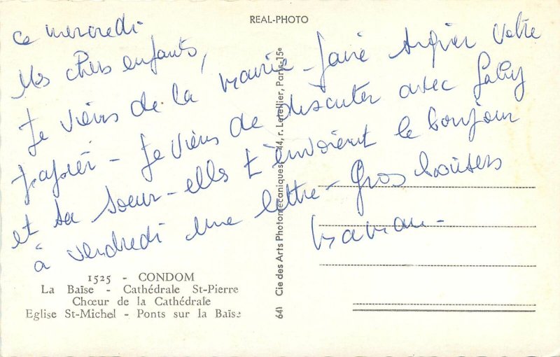 France Condom La Cathedrale St Pierre multiview Postcard