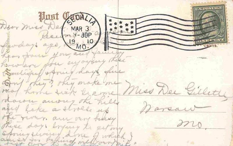 Country Club Sedalia Missouri 1910 postcard