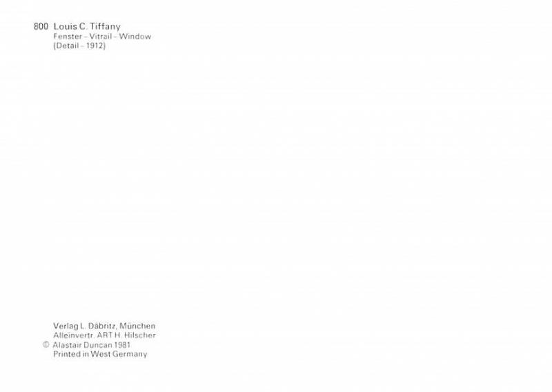 Stain Glass Window - Louis C Tiffany