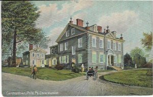 Vtg Germantown, Philadelphia, PA, Chew Mansion Postcard