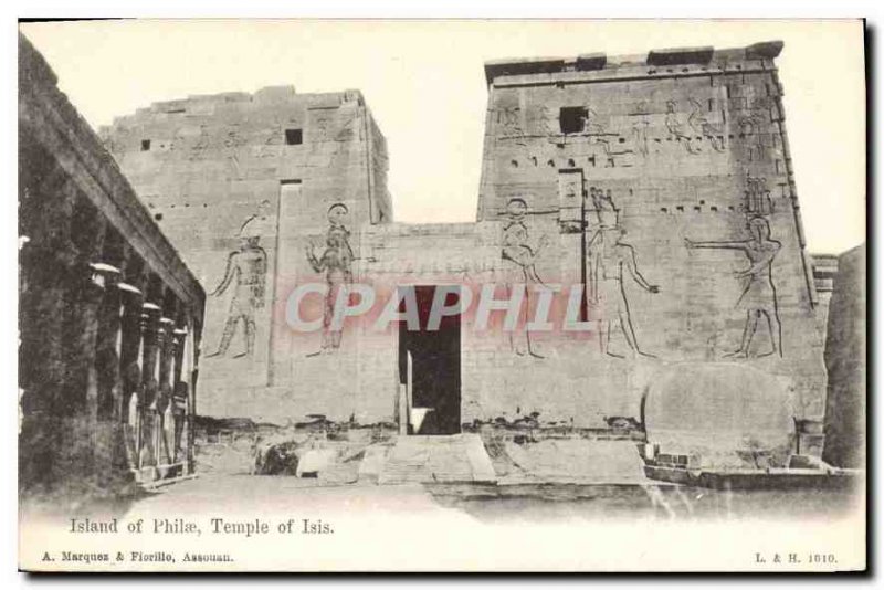 Postcard Ancient Egypt Egypt Island of Philae Temple of Isis