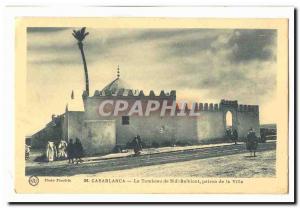 Morocco Casablanca Old Postcard The tomb of Sidi Belhiout City boss