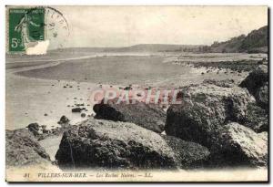 Old Postcard Villers Sur Mer Roches Noires