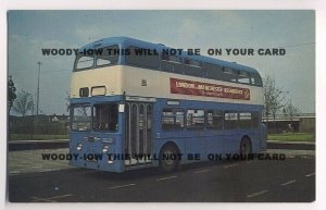 tm116 - Derby Corporation Bus No 195 - postcard 