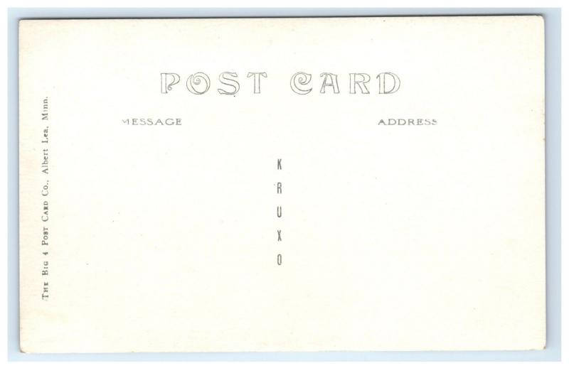 Postcard Lovers Lane, Poynette, Wisconsin WI RPPC H14