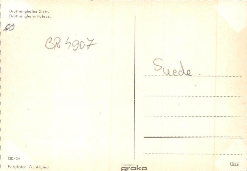 BR4907 Drottningholms Slott   sweden