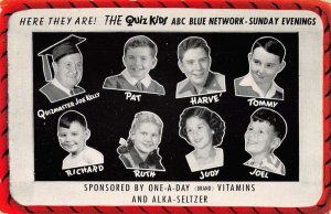 ABC Blue Quiz Kids Alka Seltzer Ad Vintage Postcard AA46863