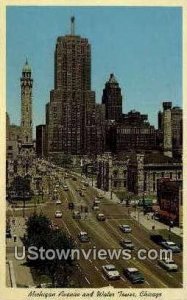 Michigan Avenue and Water Tower - Chicago, Illinois IL  