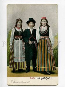 3053707 Estonia Native people Vintage colorful PC