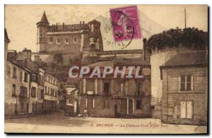 Postcard Old Saumur Chateau Fort Cote Sud