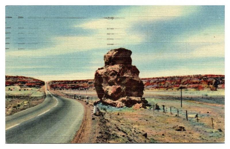 1951 Owl Rock on Route 66, NM Postcard *5F(3)3