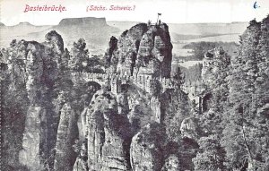 BASTELBRUCKE SACHS SCHWEIZ SAXONY GERMANY~1912 POSTCARD