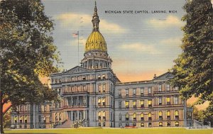 Michigan State Capitol View Lansing MI 