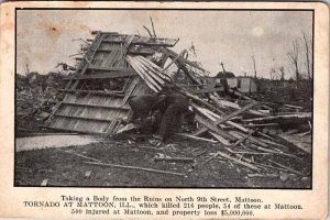 Postcard HISTORICAL SCENE Mattoon Illinois IL AL8356