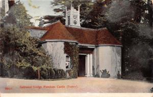 FARNHAM CASTLE SURREY UK~LODGE ENTRANCE~POSTCARD