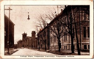 College Place, Valparaiso University Valparaiso IN c1911 Vintage Postcard M51