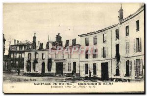 Postcard Old Country Bombardment of Rheims Esplanade Ceres in February 1915 M...