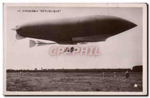 Postcard Old Republic Aviation Zeppelin Airship