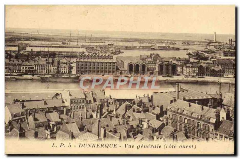 Old Postcard Dunkirk Yacht Vue Generale