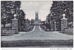 Virginia Durham Entrance To Campus Duke University Albertype
