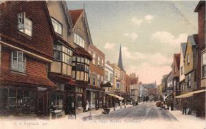 SALISBURY WILTSHIRE UK HIGH STREET~F G O STUART #467 PUBLISHED POSTCARD