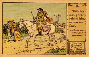 Nursery Rhyme - A farmer went trotting upon his grey mare…  Artist: Calde...