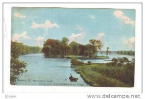 Herrington's Island,looking down river from State Street Bridge, Geneva, Illi...