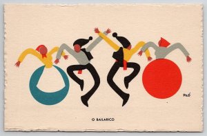 Portugal Art O Bailarico Dancers Pilo Postcard N25