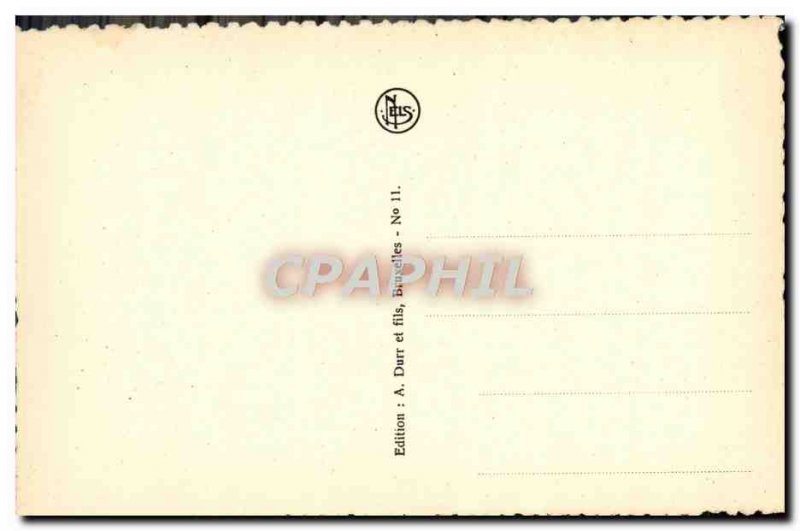 Brussels Old Postcard House of king Marche