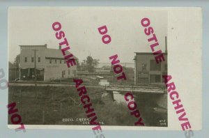 Cecil WISCONSIN RPPC 1908 GENERAL STORE Hunt & Poppe nr Shawano Bonduel WI