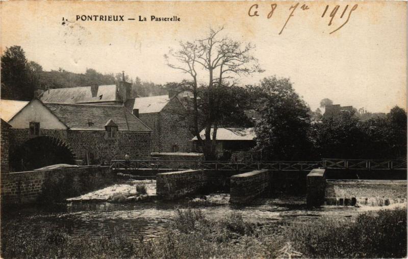 CPA PONTRIEUX-La Passerelle (230745)