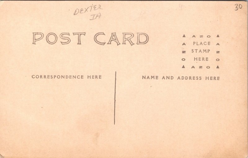 RPPC Main Street South in Dexter Iowa Paper Furniture J.H. Todd Real Estate