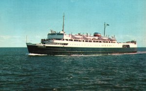 M. V. S. Abegweit World's Most Modern & Powerful Ice Breaker Ship Postcard