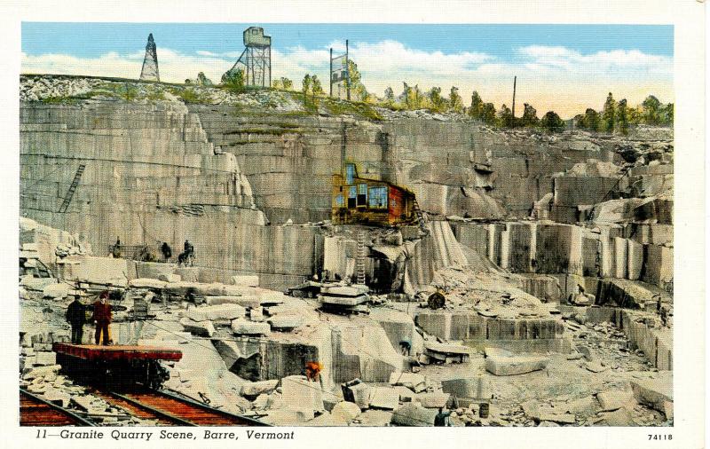 VT - Barre.  Granite Quarry  Scene