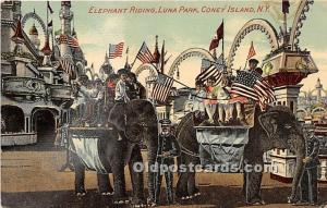 Amusement Park Postcard Post Card Coney Island, New York, NY, USA Amusement P...