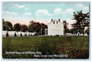 1907 The White House And Officers Row State Camp Peekskill New York NY Postcard