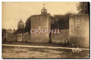 Old Postcard Remparts Surgeres