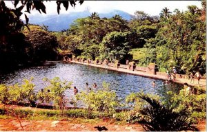 Izalco, El Salvador Central America  SWIMMING POOL At ATECOZOL  Vintage Postcard