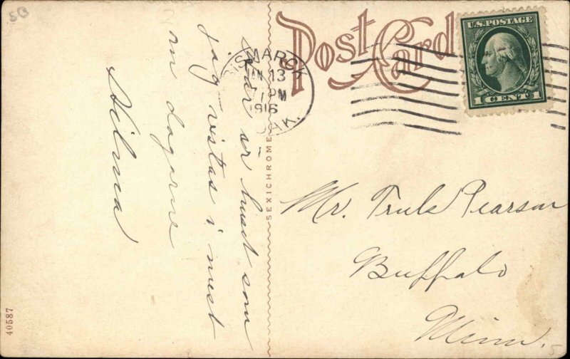 Bismarck ND Grand Pacific Hotel Drugstore c1910 Postcard 